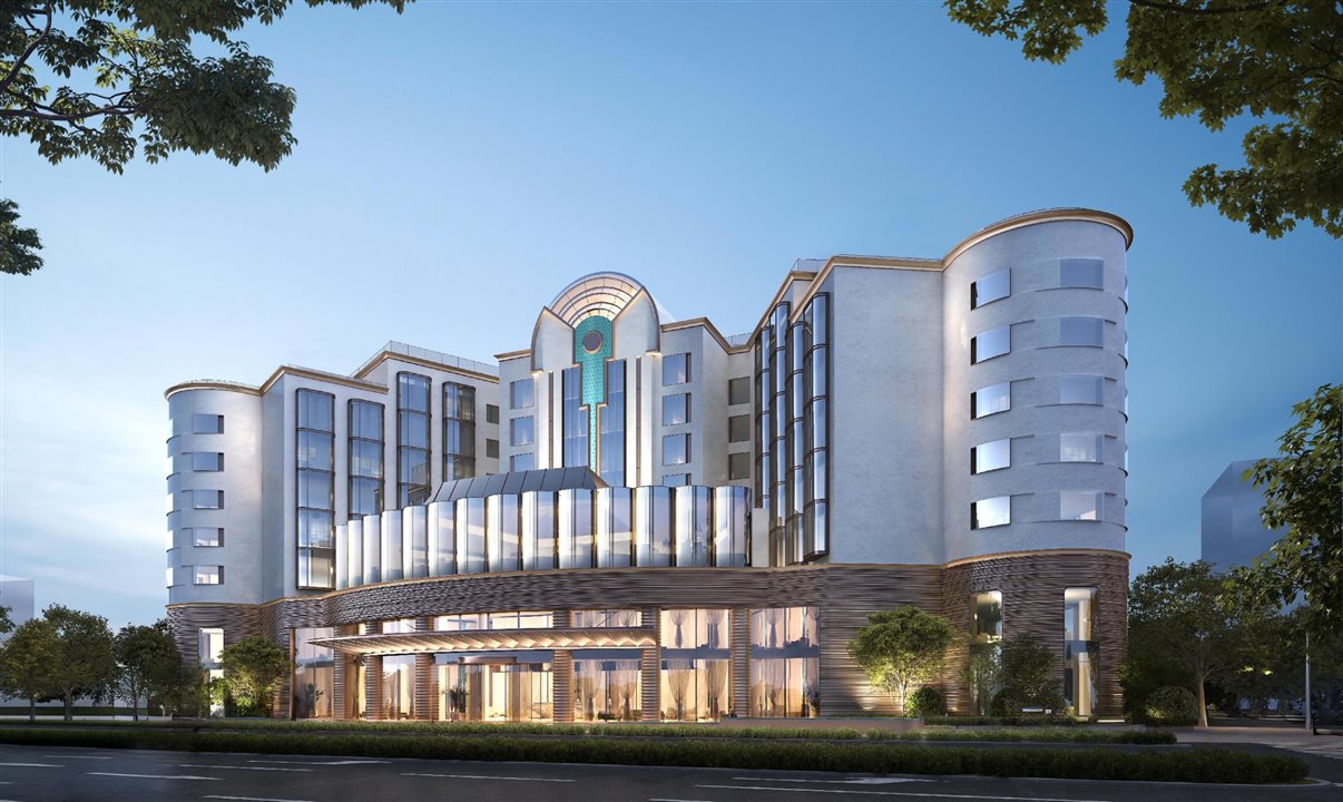 As marcas de luxo ganham destaque no planejamento da Accor para a China. Aqui o projeto do Swissôtel Hangzhou Westlake