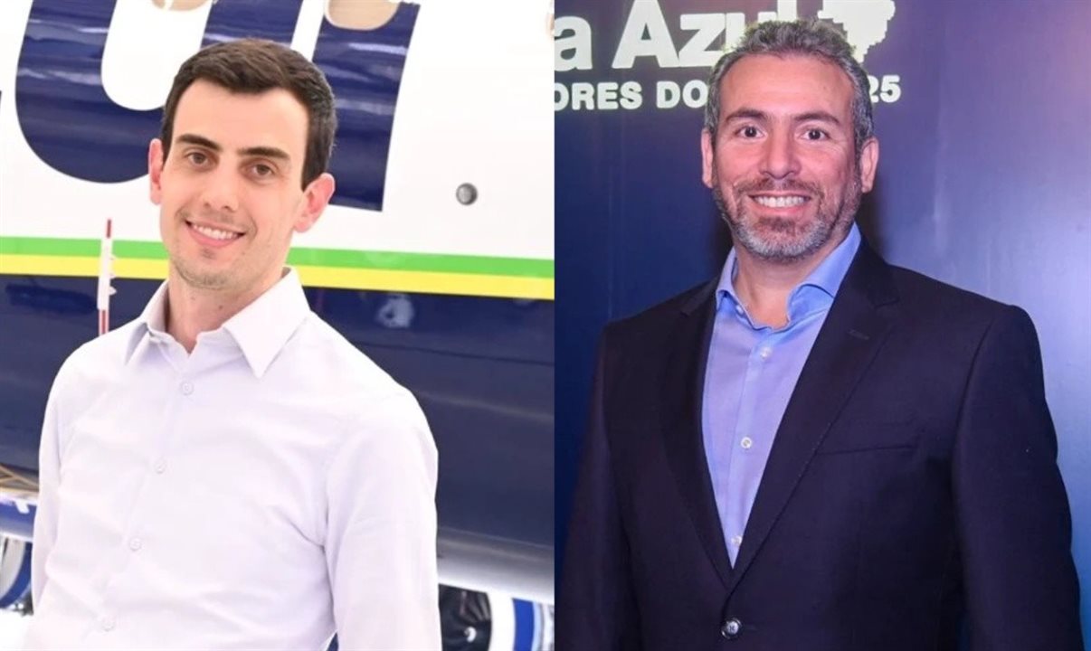 Fábio Campos, vice-presidente Institucional e Corporativo, e Ricardo Bezerra, líder do B2B da Azul Linhas Aéreas