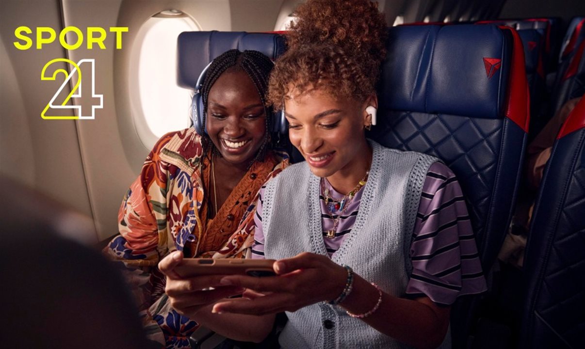 Clientes podem acessar o Delta Sync Wi-Fi com sua filiação SkyMiles