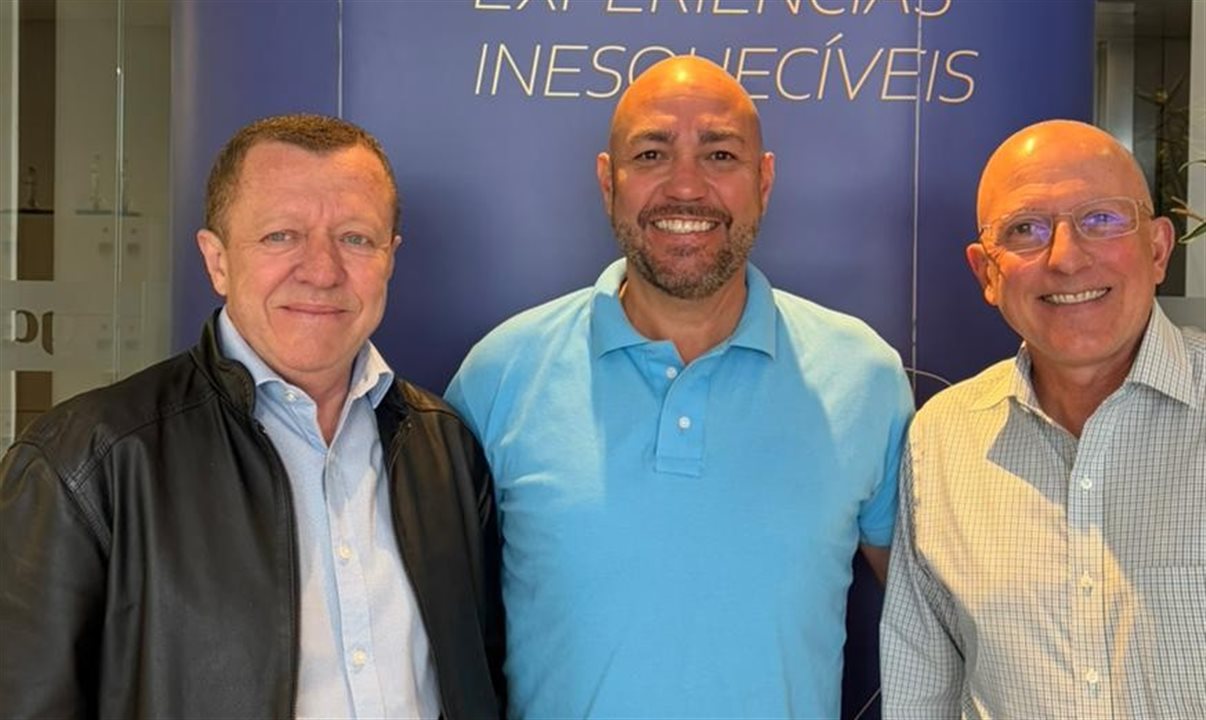 Jarbas Correa Junior, Paulus dos Anjos e Aldo Leone, da Agaxtur