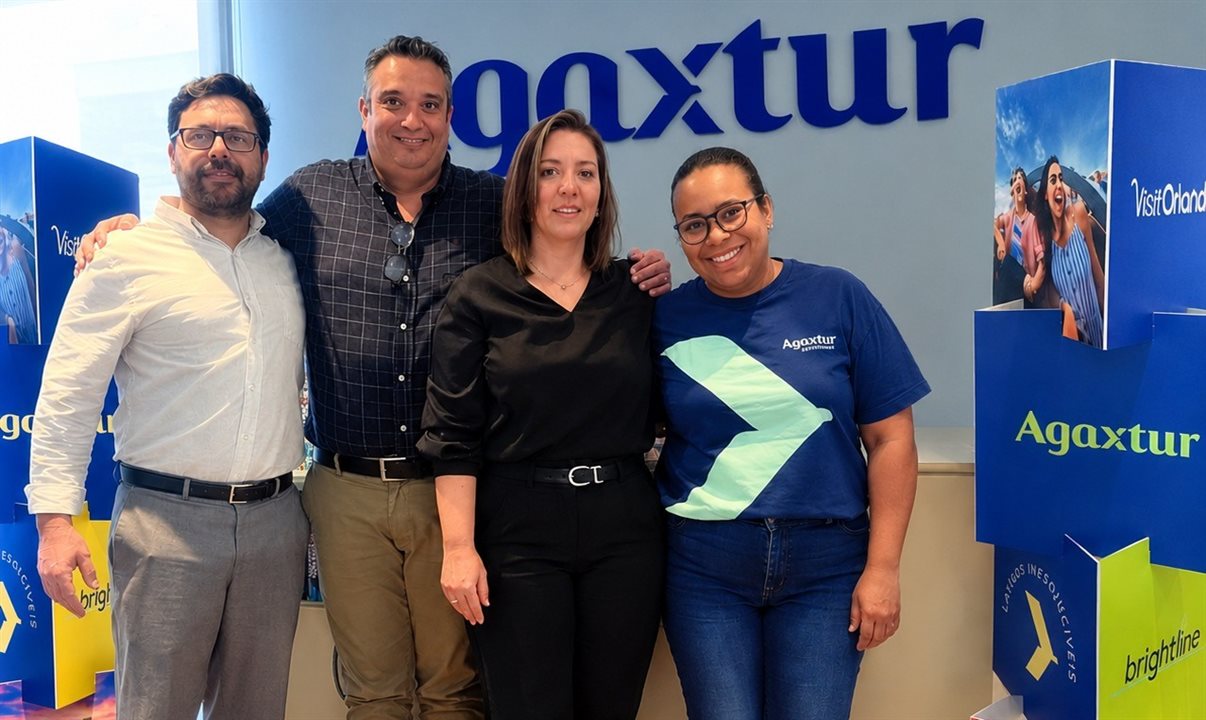 Fábio Guilhem, Eduardo Barbosa, Ana Scomparini e Glaucia Olimpo, da Agaxtur