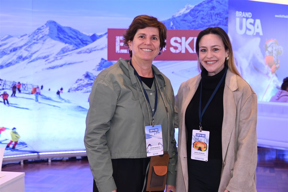 Adriana Boischio, da ExpoSKI, e Mariela Neubauer, da The Bicester Collection