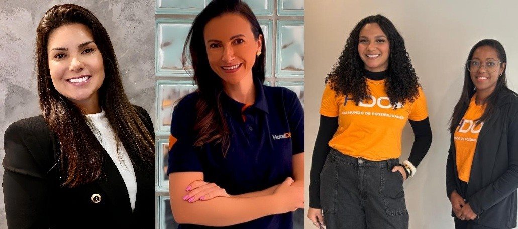 Veronica Felicio, Débora Silveira, Camile Vitoria e Daniela Pereira, novas executivas contratadas na HotelDO