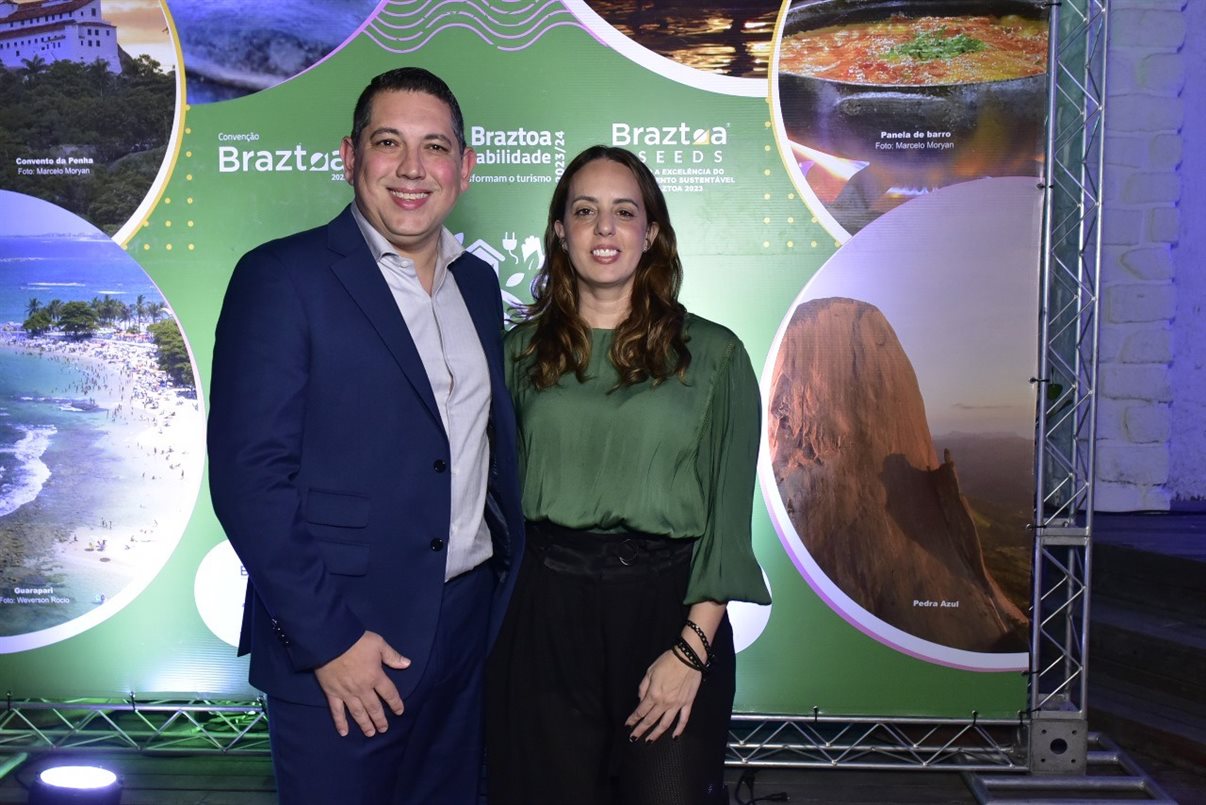 Fabiano Camargo e Marina Gouvea, presidente do Conselho e presidente executiva da Braztoa