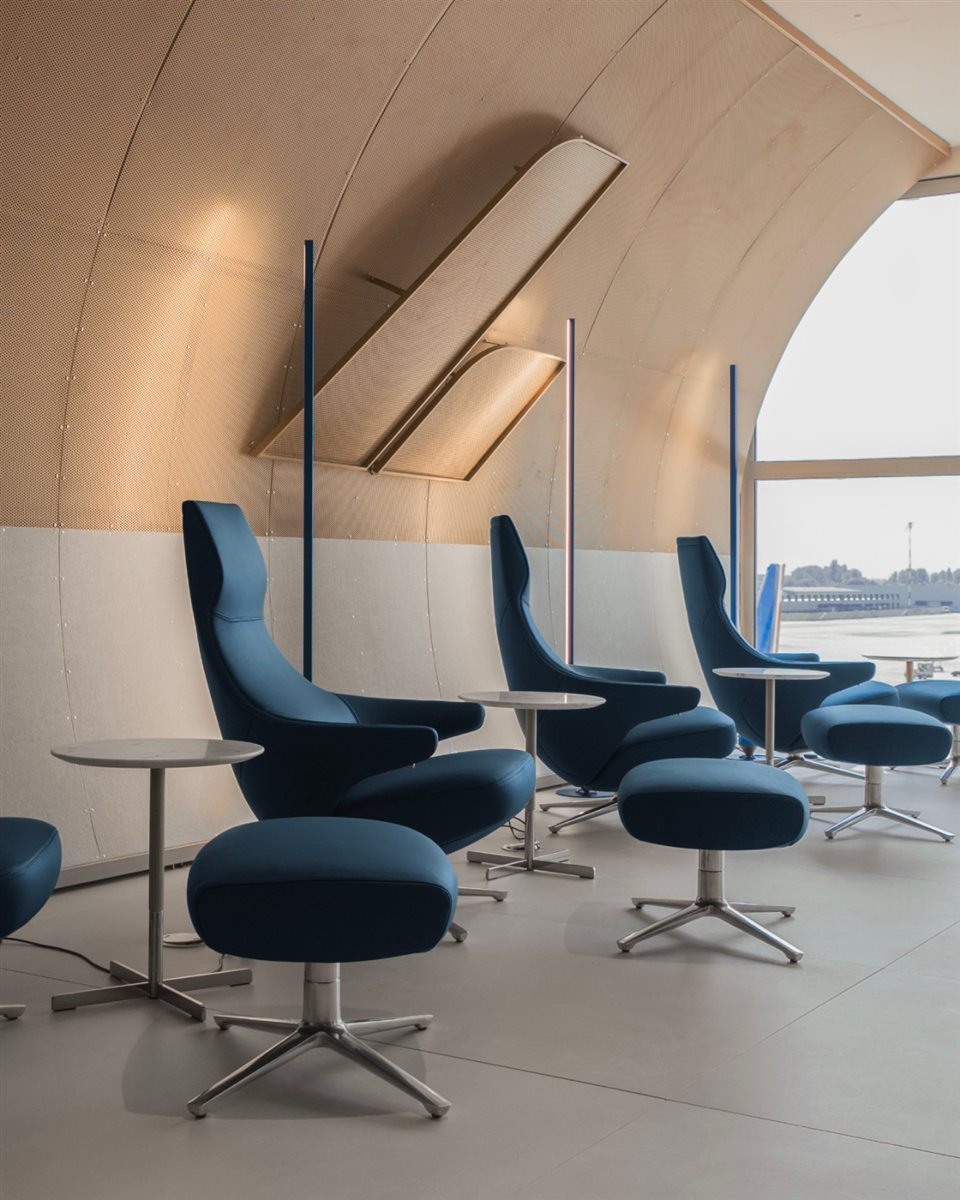 Esses espaços refletem a ambição da ITA Airways de dar vida ao estilo de vida italiano por meio de colaborações com parceiros prestigiados