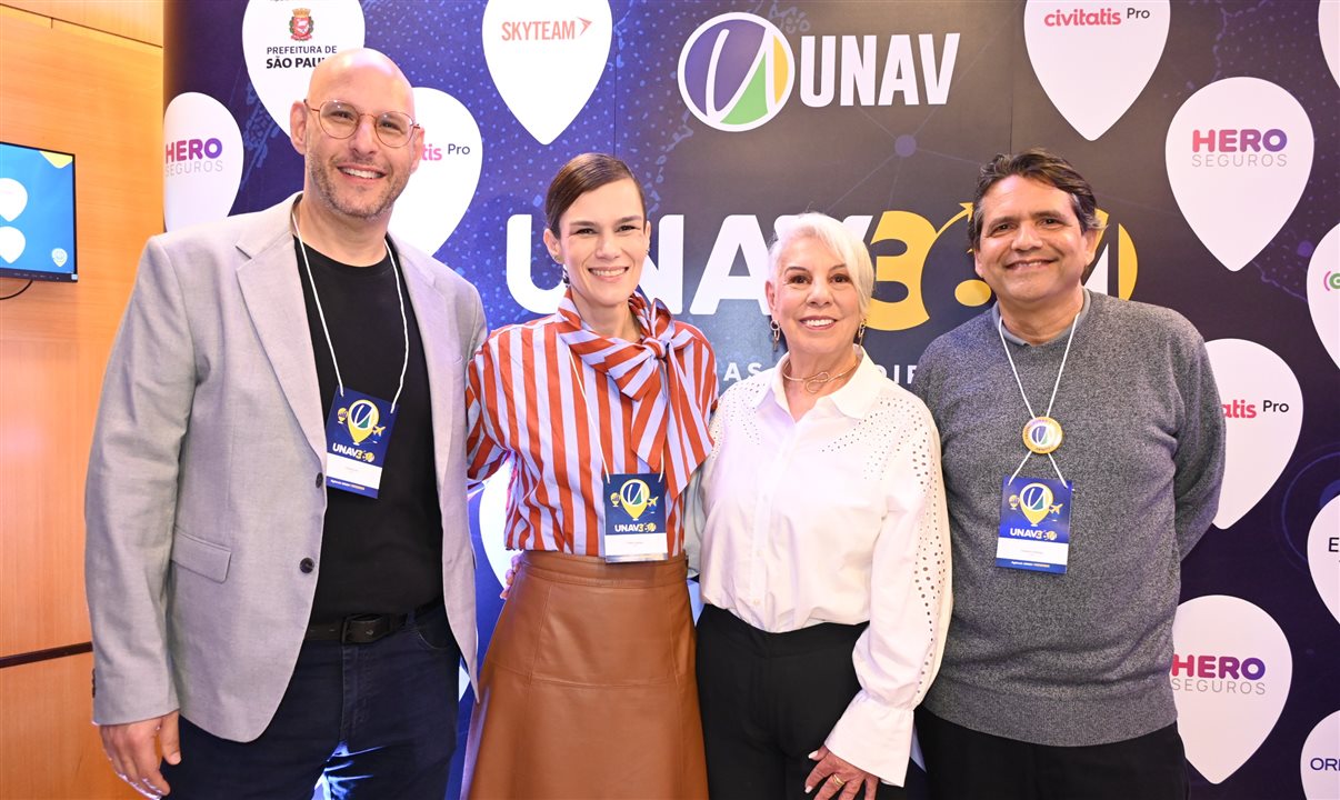 Duda Slud, Fanny Lunkes, Ines Melo e Adriano Pereira, da Unav