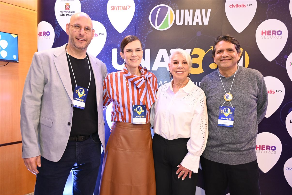 Duda Slud, Fanny Lunkes, Ines Melo e Adriano Pereira, da Unav