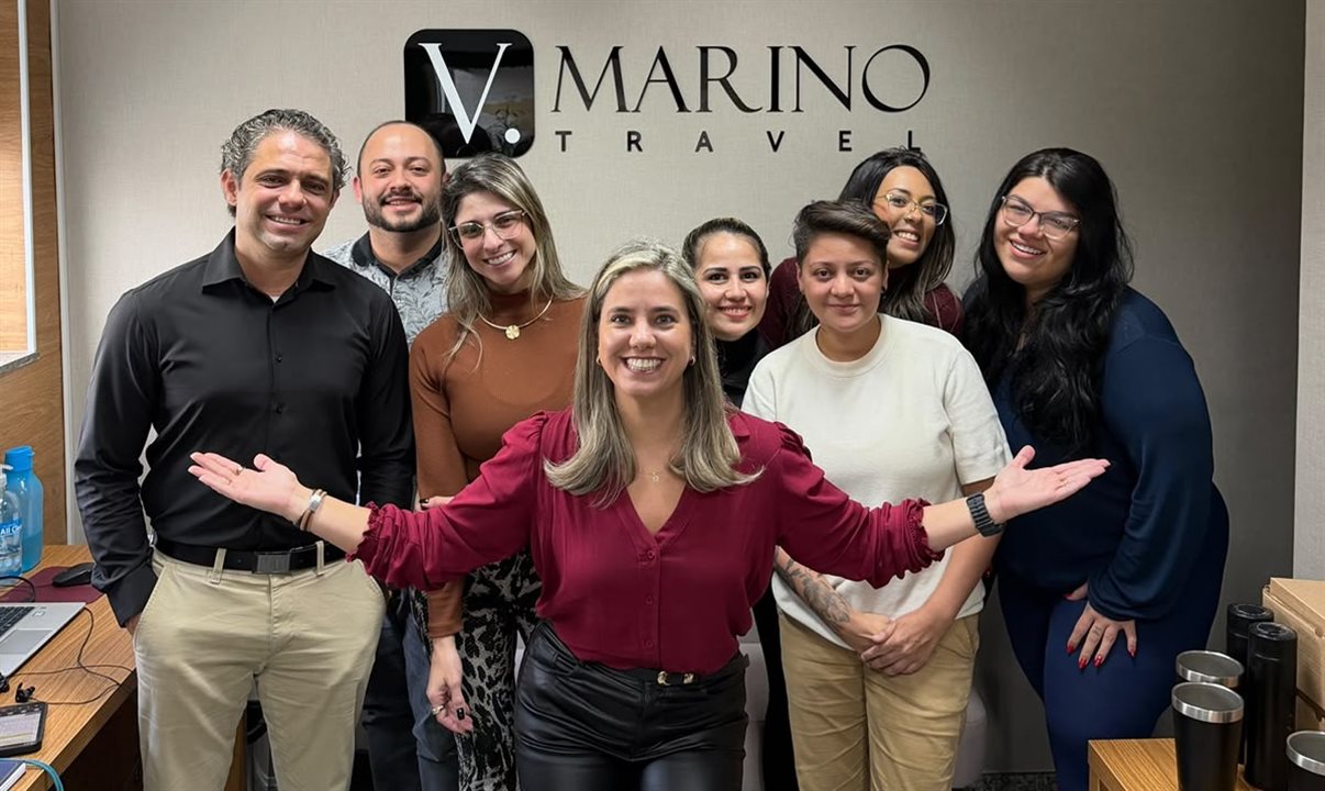 Vânia e sua equipe da V.Marino Travel