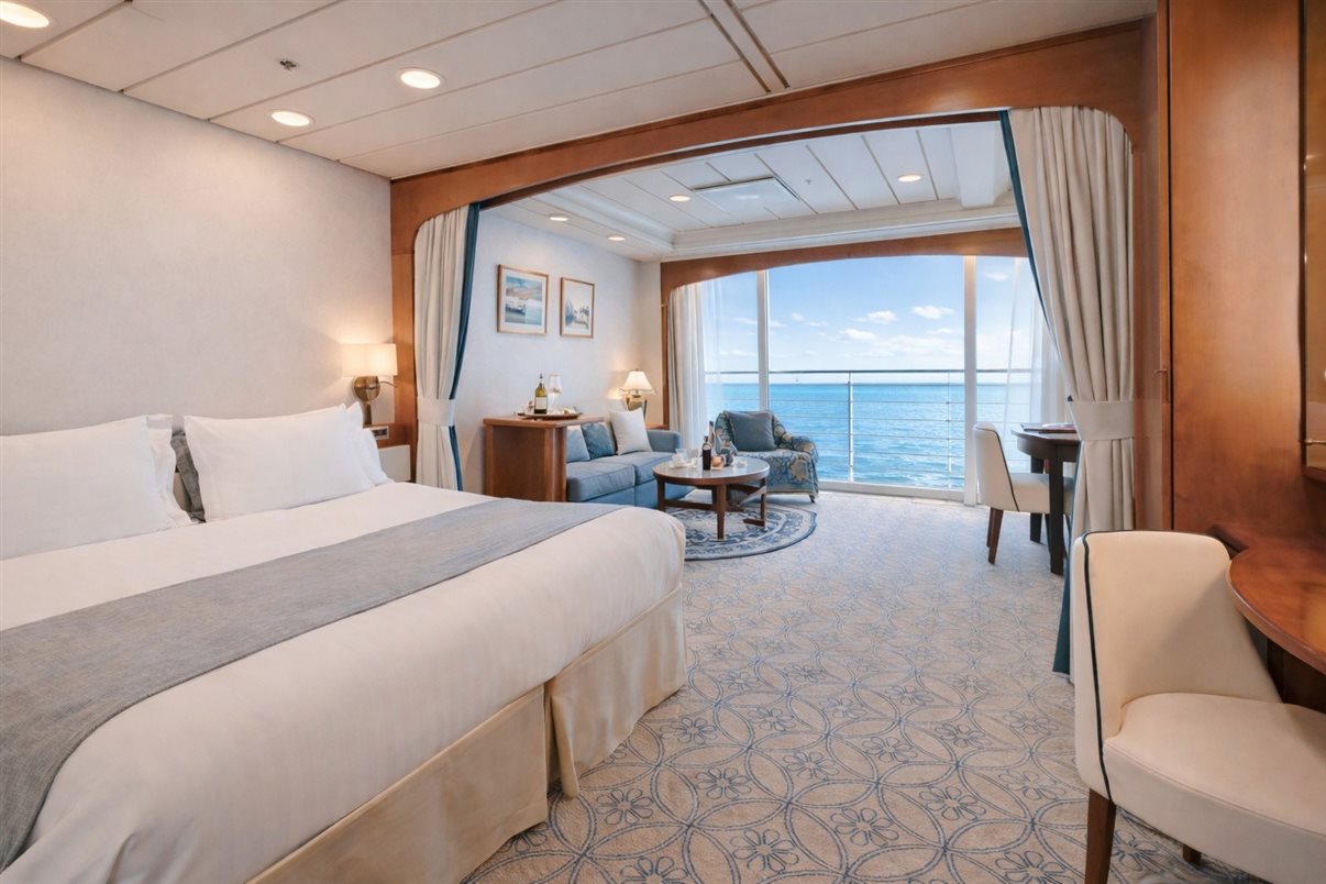 Mini-Suíte do Buenavista, navio da Corazul Cruceros que estreia no Brasil na temporada 2026/2027