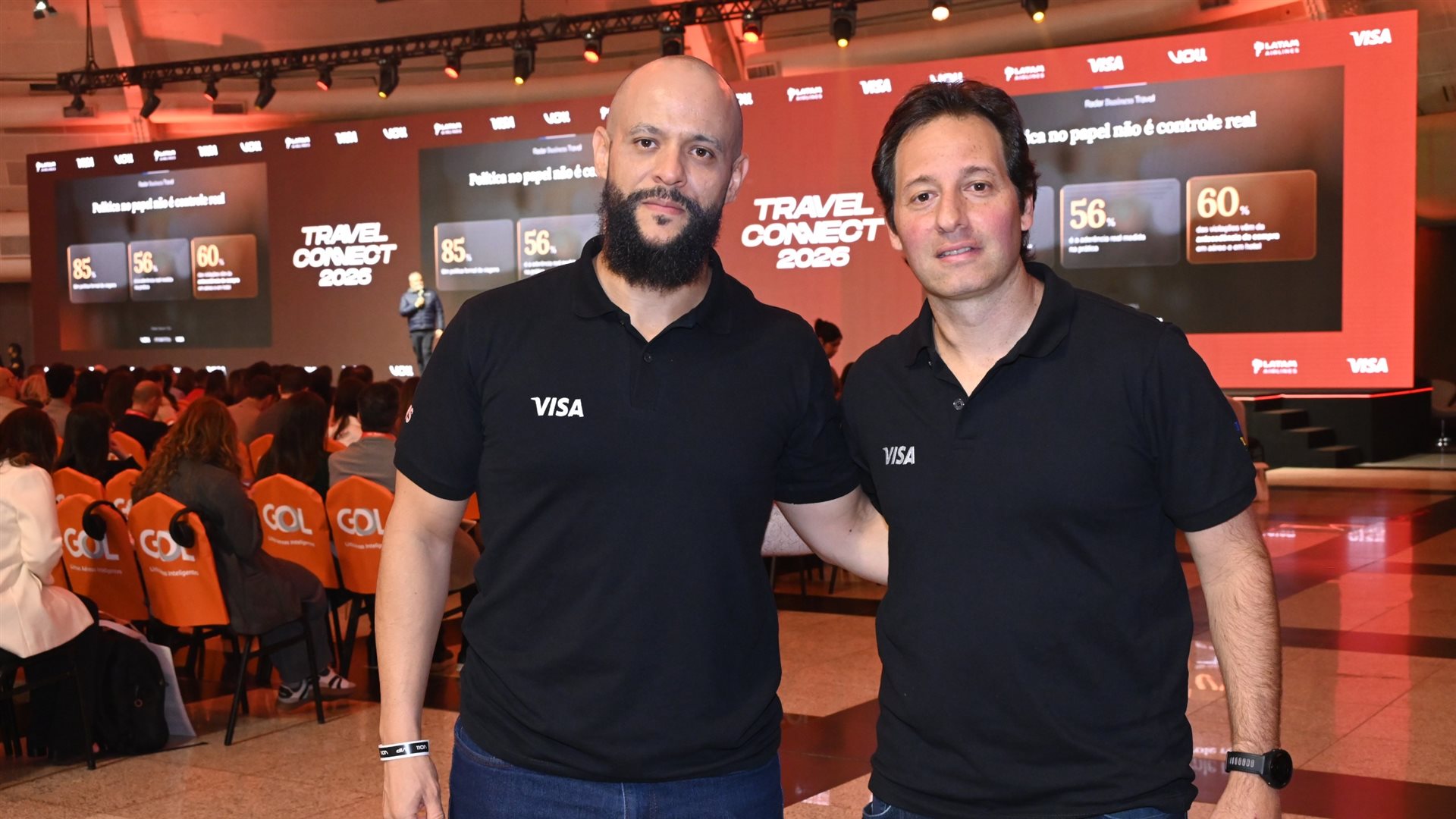 Valter Andrade e Tiago Moherdaui, da Visa