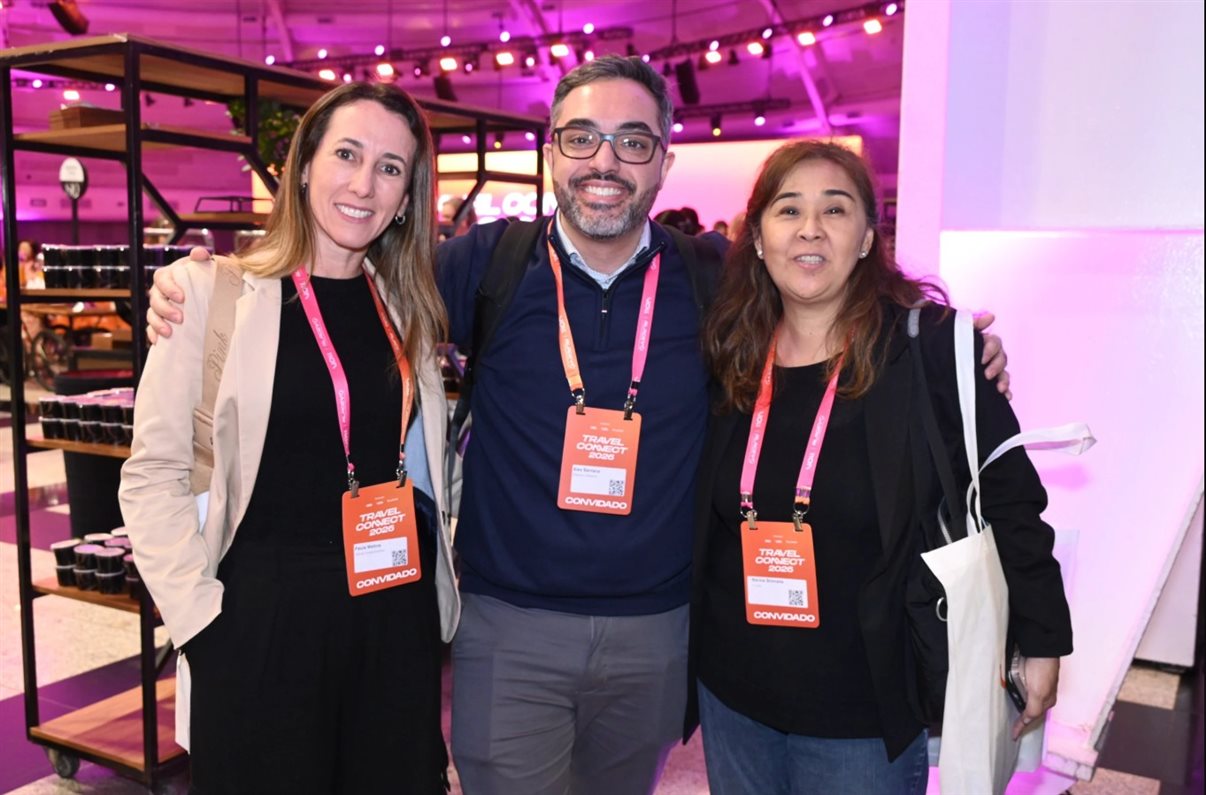 Paula Mattos, da Genial Investimentos, Alex Santana, da Sherwin-Williams, e Marina Shimada, da Honda
