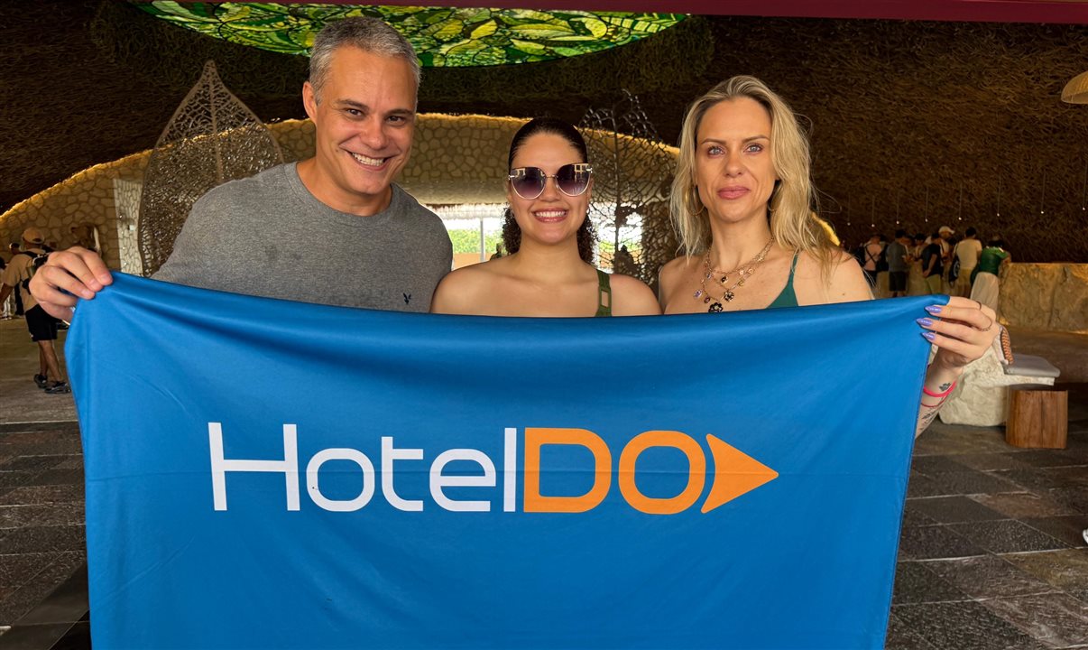 Marcio Nogueira, Ana Manoela e Lia Somavilla, da HotelDO