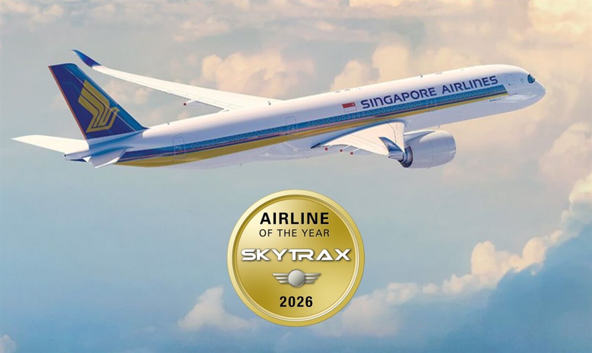 Singapore Airlines foi eleita a Melhor Companhia Aérea do Mundo pela sexta vez<br/><br/>