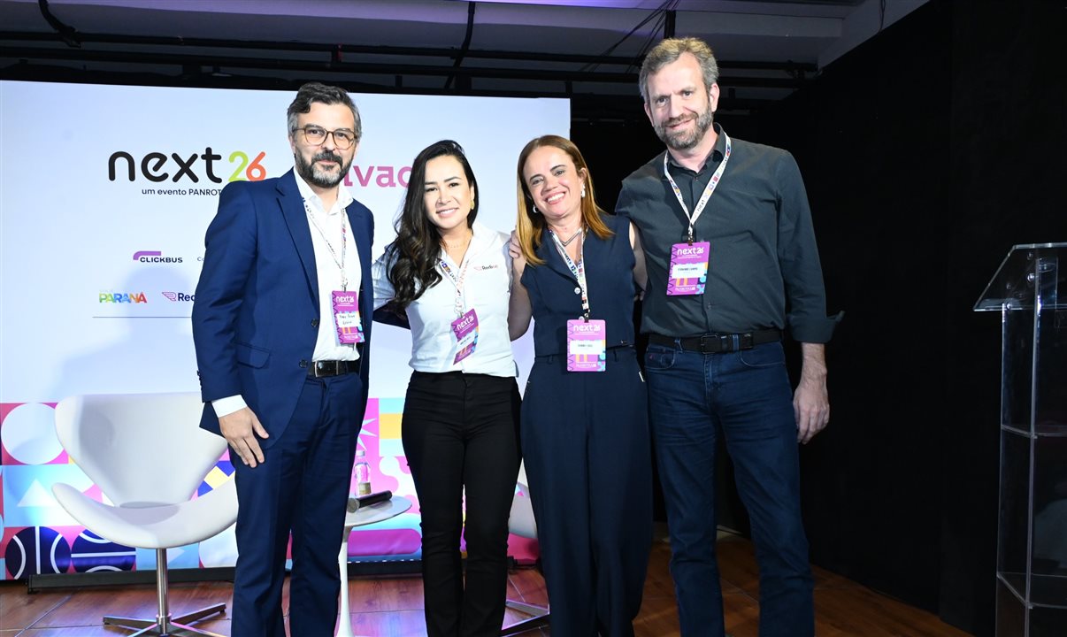Time da Redion no Brasil: Fabio Pessoa, Angelina Tosta, Sandra Cruz e Fernando Campoi