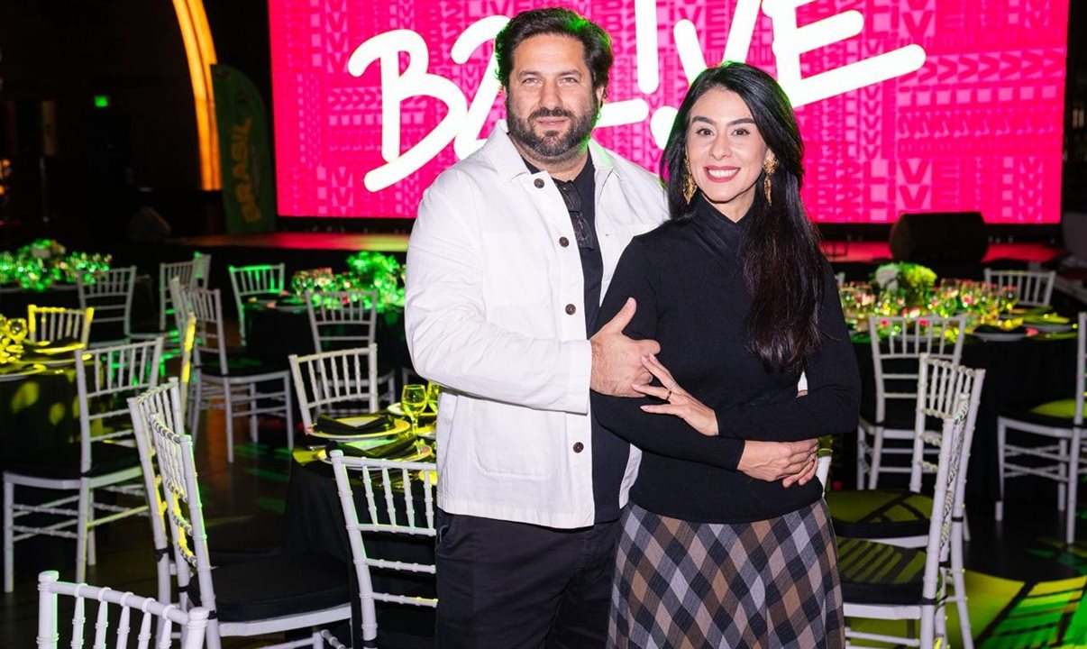 Vitor Bauab, presidente do Grupo BBG Brasil, e Luciana Fernandes, diretora executiva da B2L!VE