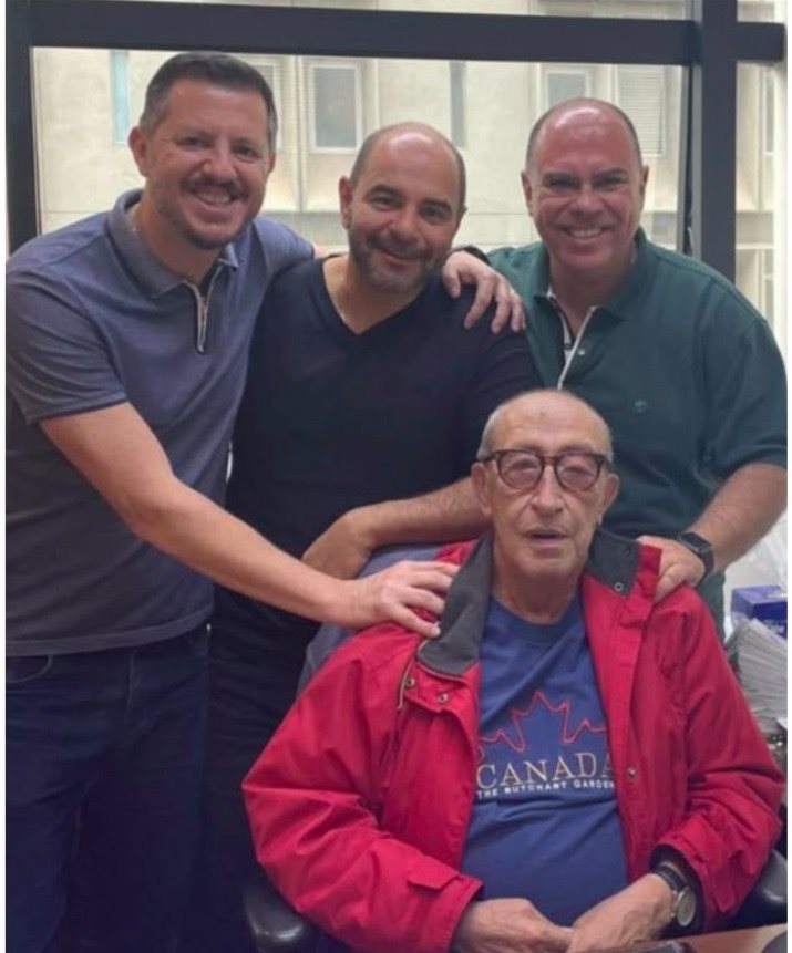 Marcio Margini, Marcello Restivo e Ricardo de Moraes com Rocco Laieta