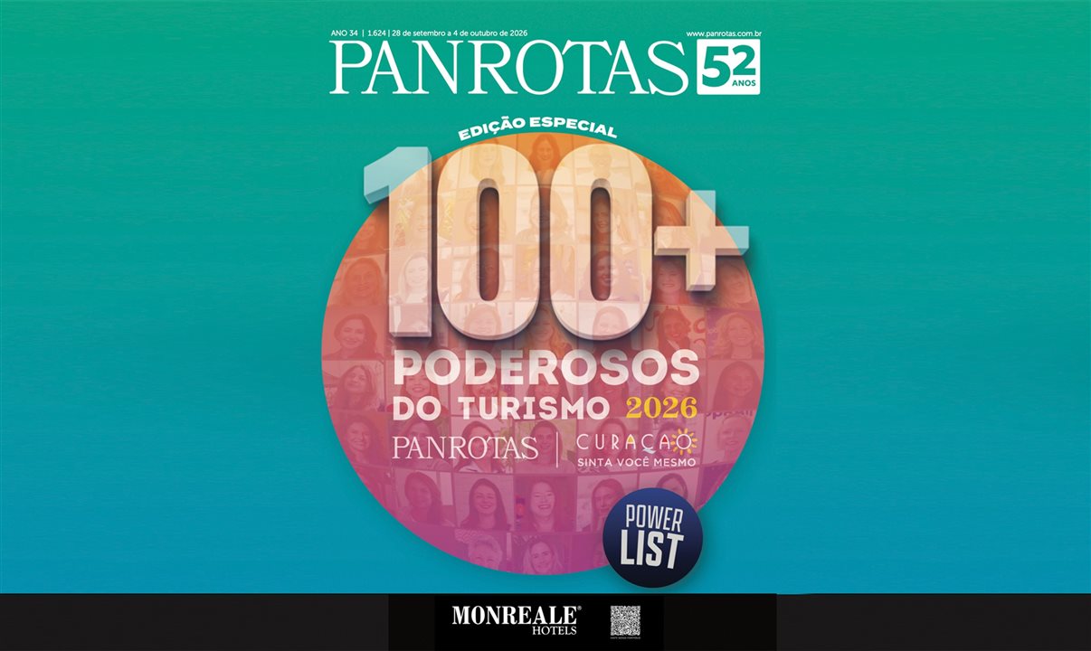 Leia a edição completa na Revista PANROTAS digital ao fim desta notícia