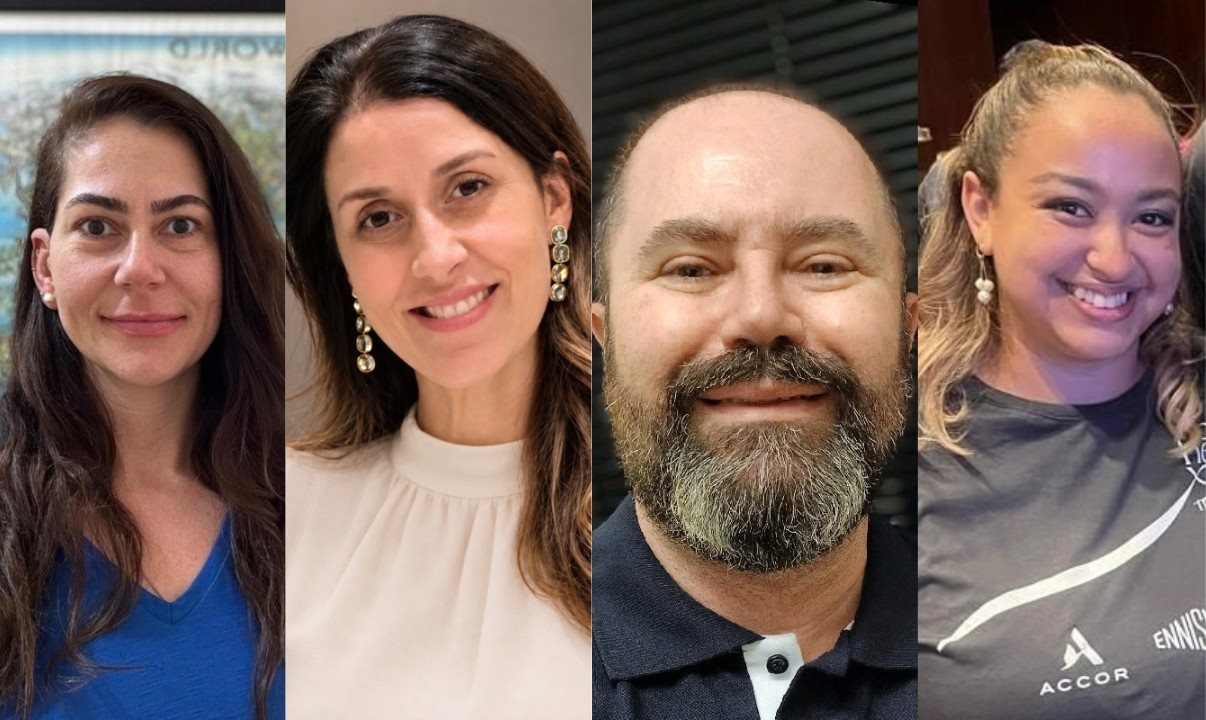 Diana Barbiellini, Leticia Oliveira, Douglas Dutra e Denise Figueiredo, da TP Air