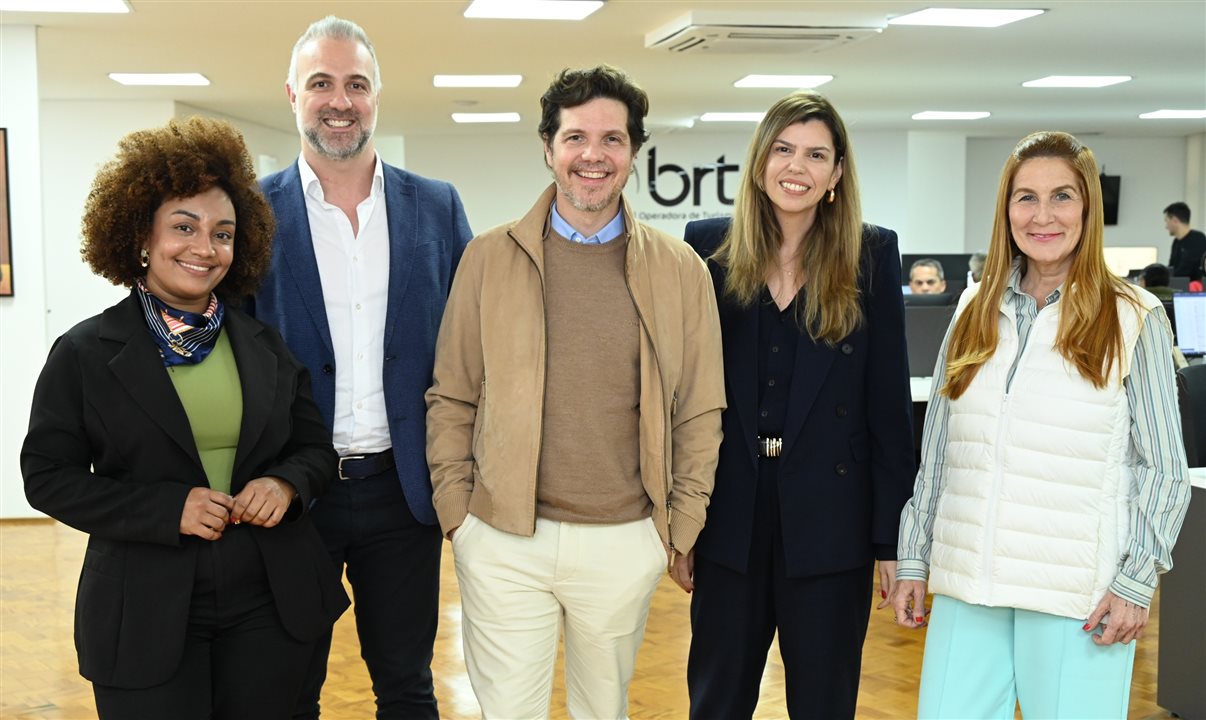 Luziane Silva, Fabricio Romero, Marco Aurélio Di Ruzze e Mariana Azevedo, da BRT