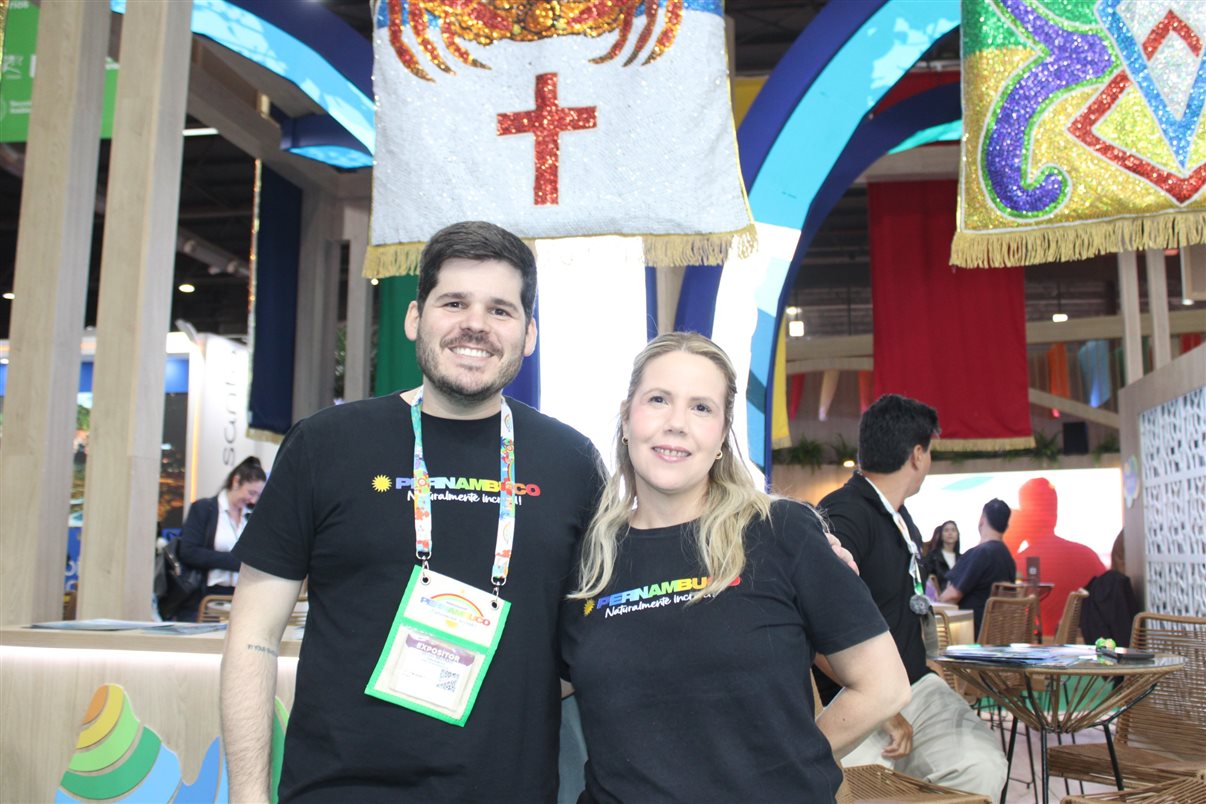 Diogo Beltrão e Danielly Aguiar, da Empetur