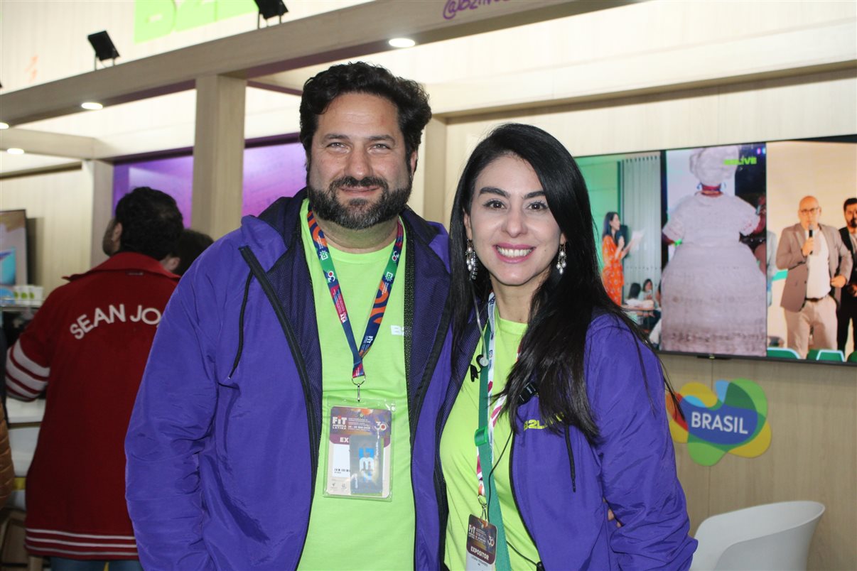 Victor Bauab e Luciana Fernandes, diretores da B2LIVE