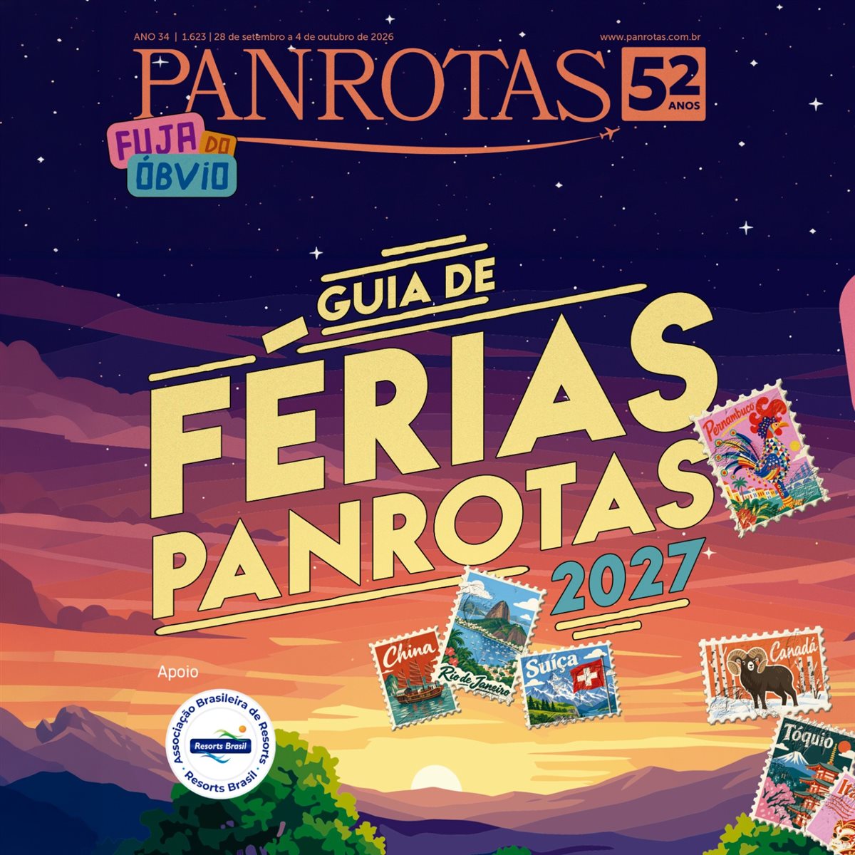Pegue seu exemplar do Guia de Férias PANROTAS 2027 na Abav Expo, mas também leia na edição digital ao fim da notícia