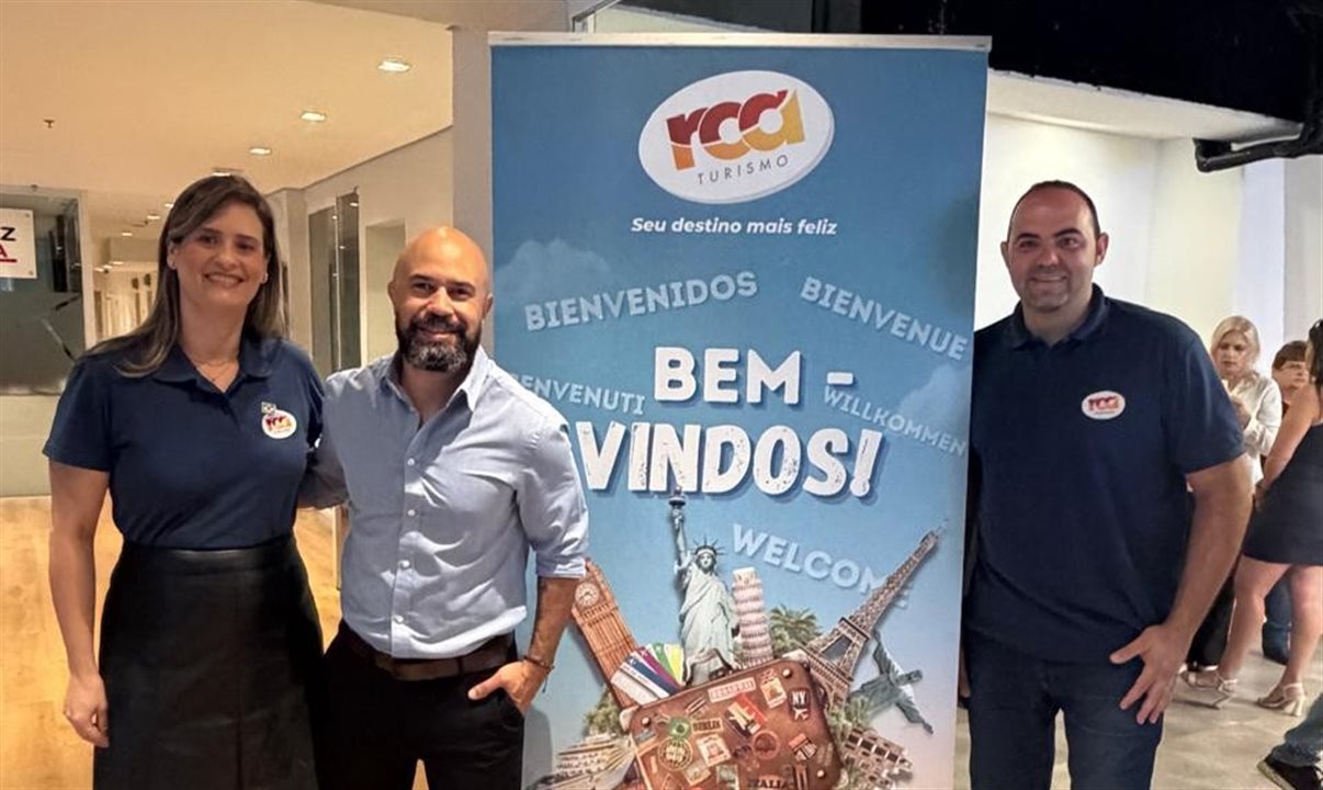 Patricia Estevam, gerente Produtos Nacional, Fabiano Araujo, gerente Comercial, e Raphael Silva, supervisor Comercial