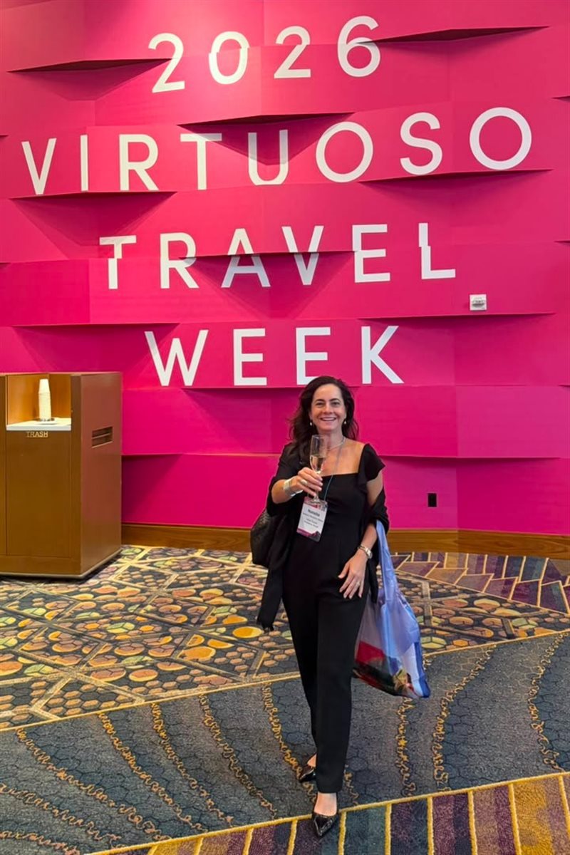 Natalia está sempre presente na Virtuoso Travel Week, em Las Vegas