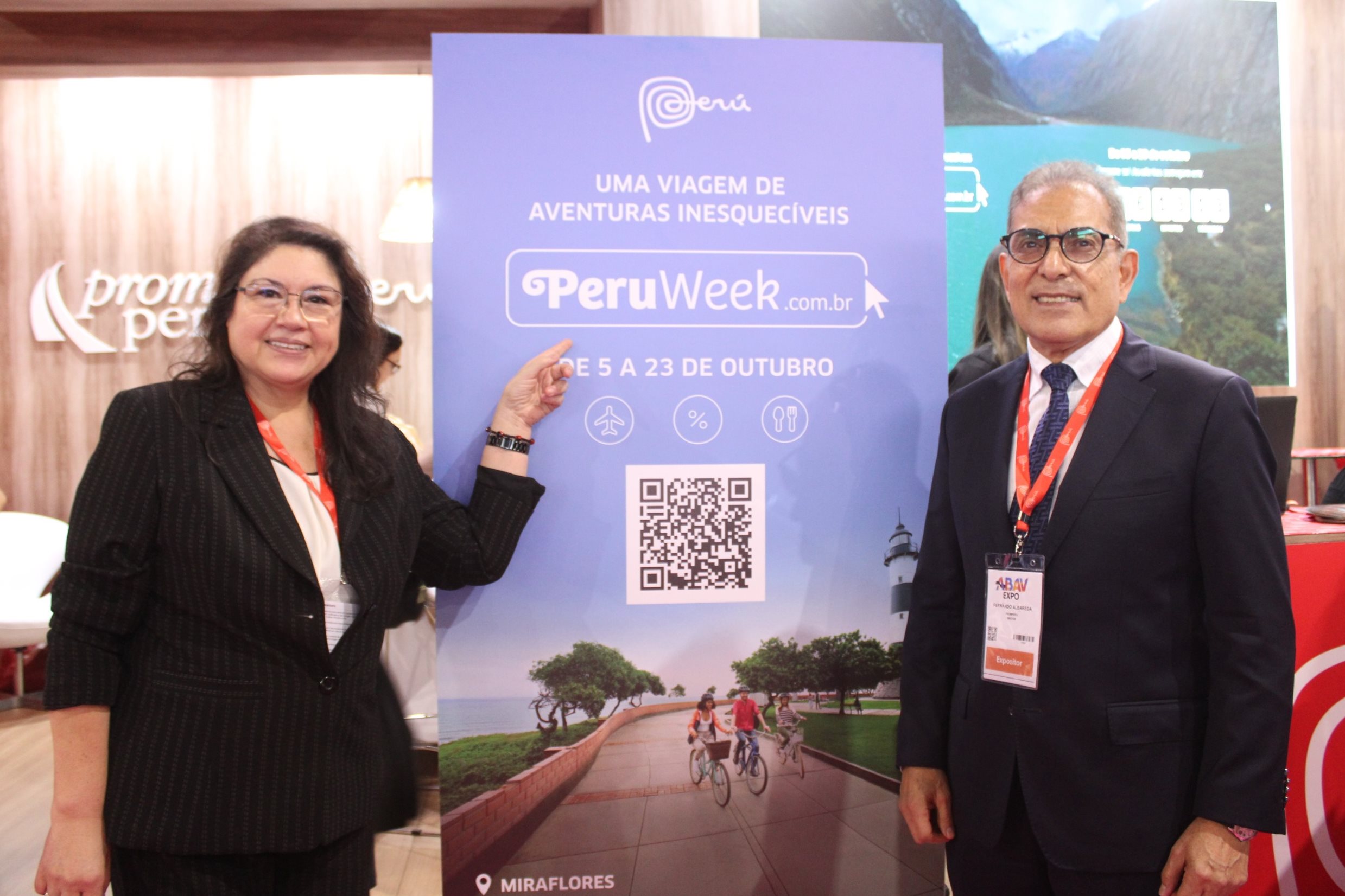 Milagros Ochoa e Fernando Albareda, da Promperú