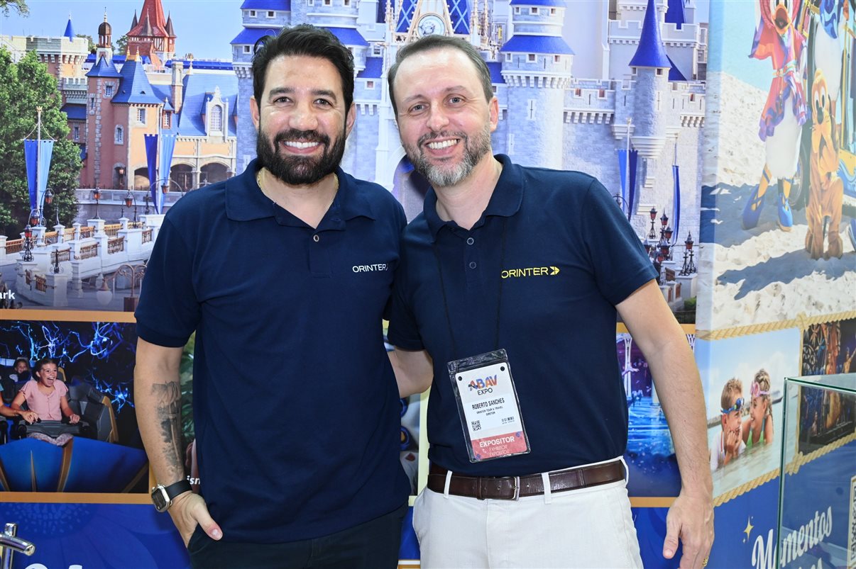 Hugo Lagares, head de Novos Negócios da Orinter, com Roberto Sanches, diretor geral da operadora