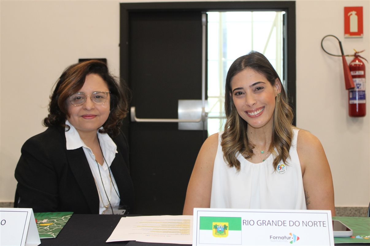 Monica Samia, secretária executivad e Turismo de São Paulo, e Marina Marinho, presidente do Fornatur