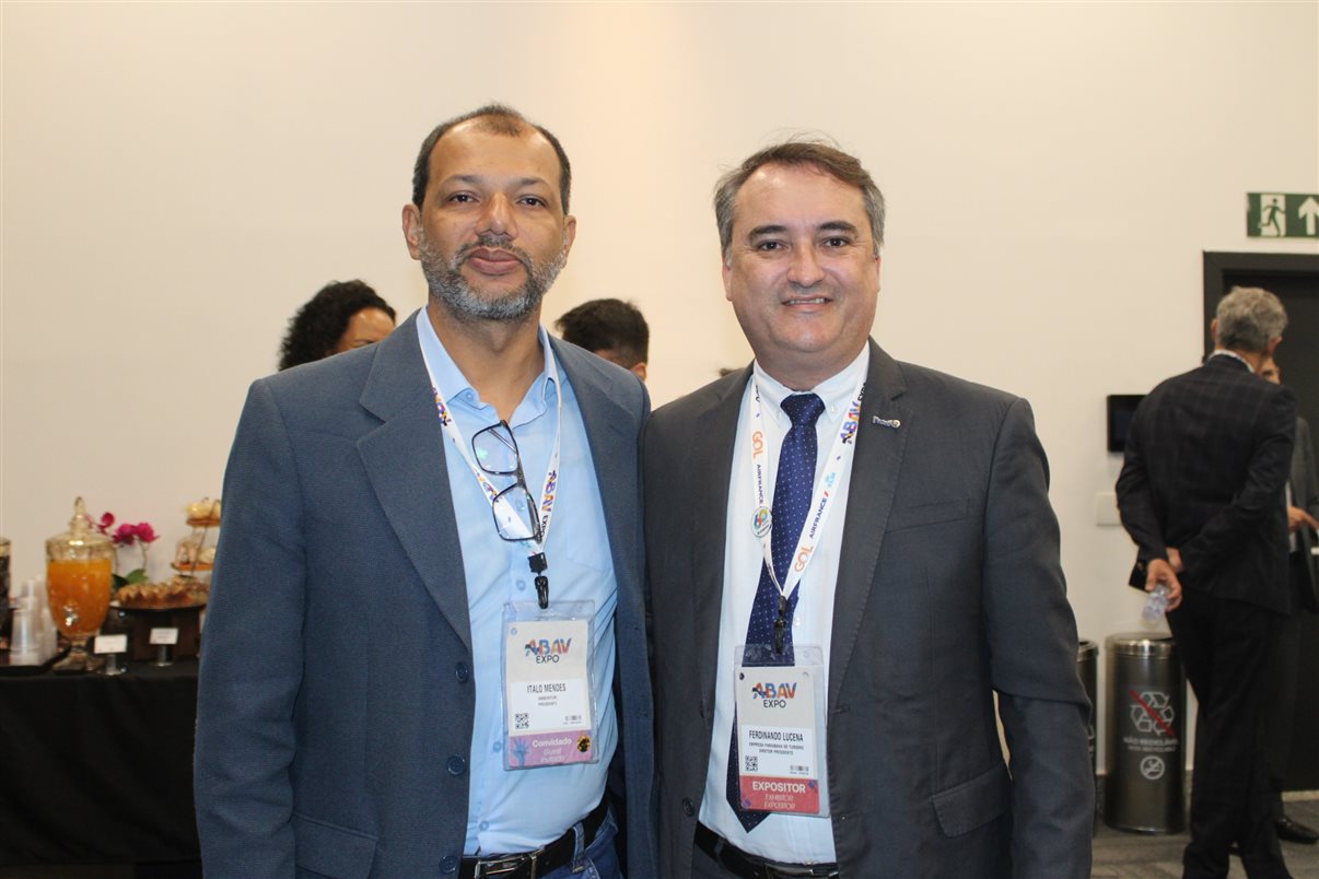 Ítalo Mendes, da Anseditur, e Ferdinando Lucena, da PBTur