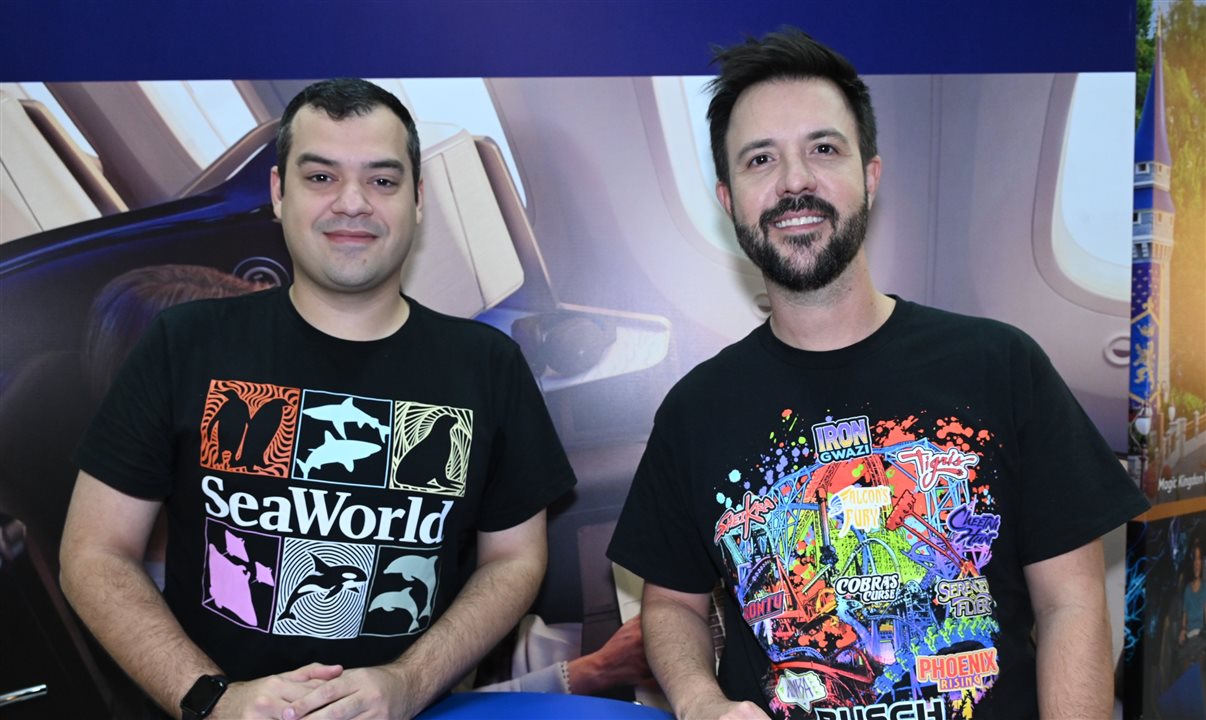 Leonardo Mascarenhas e Leonardo Fortes, do United Parks & Resorts