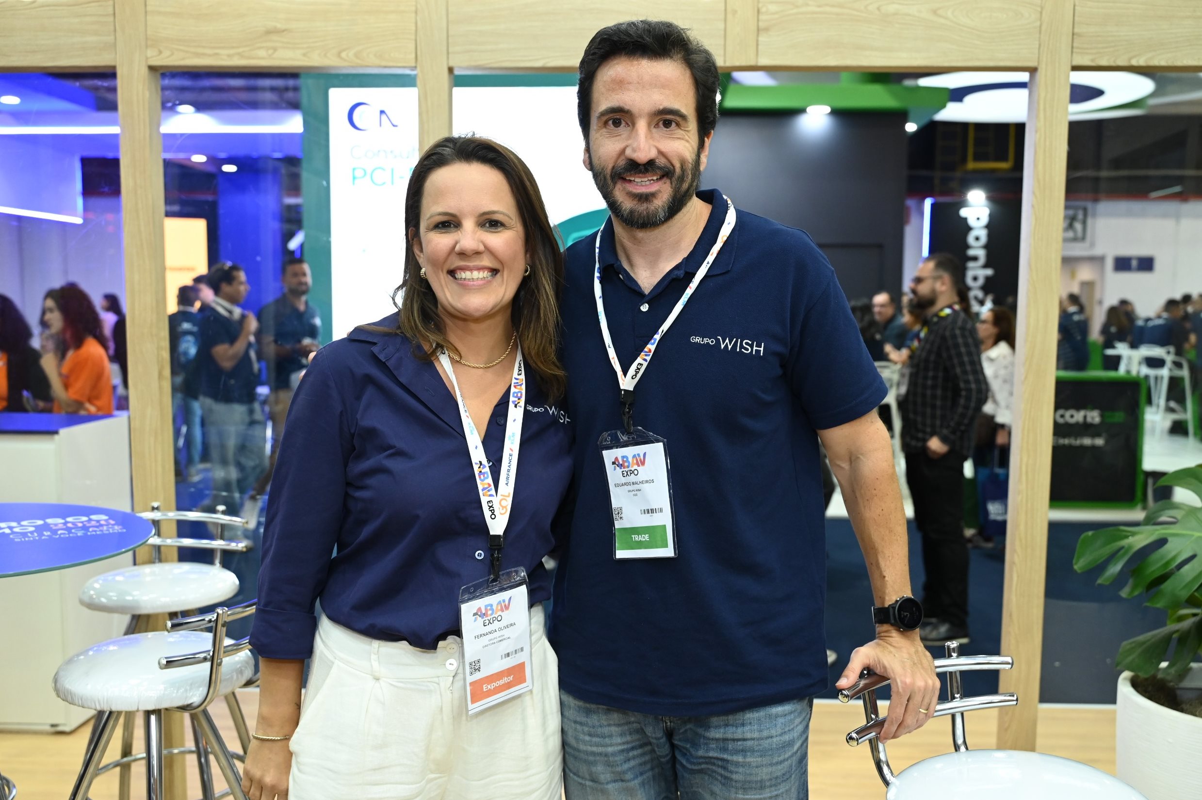 Fernanda Oliveira e Eduardo Malheiros, do Grupo Wish