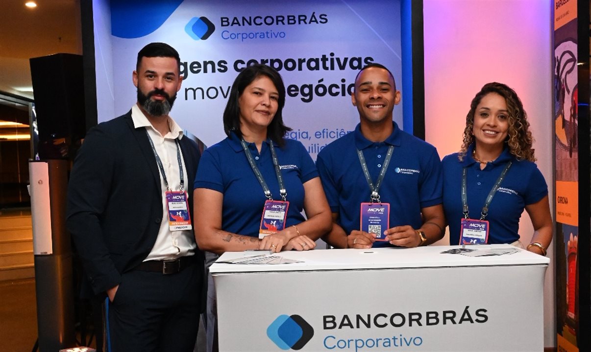 Bruno Casanova, Viviane Santana, Ivanddy Santos e Mateus Gaspar, da Bancorbrás