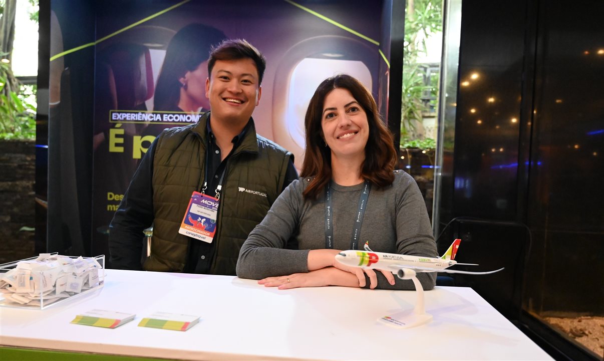 Pedro Murayama e Camila Souza, da Tap
