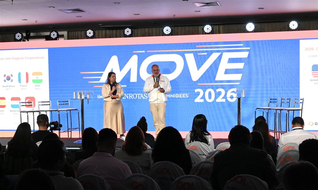 Jamile Martins e Artur Luiz Andrade apresentaram o momento GBTA no MOVE 2026