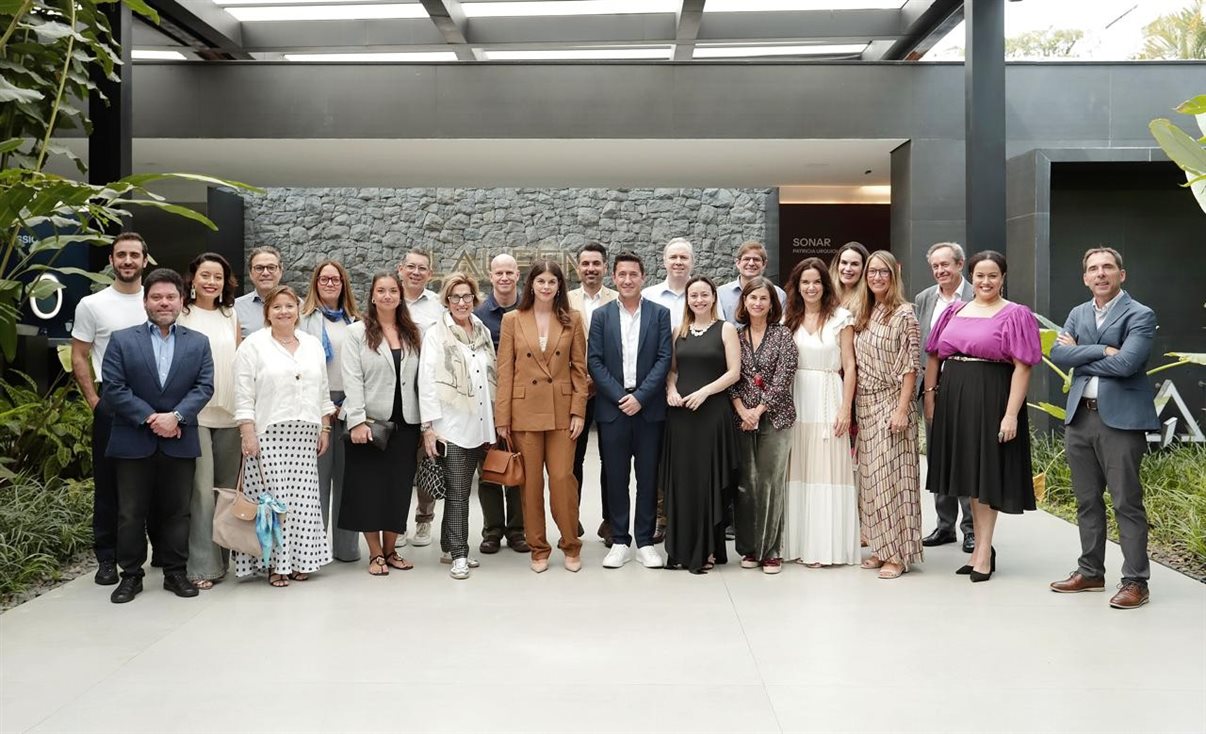 Convidados do almoço da Agência Catalana de Turismo