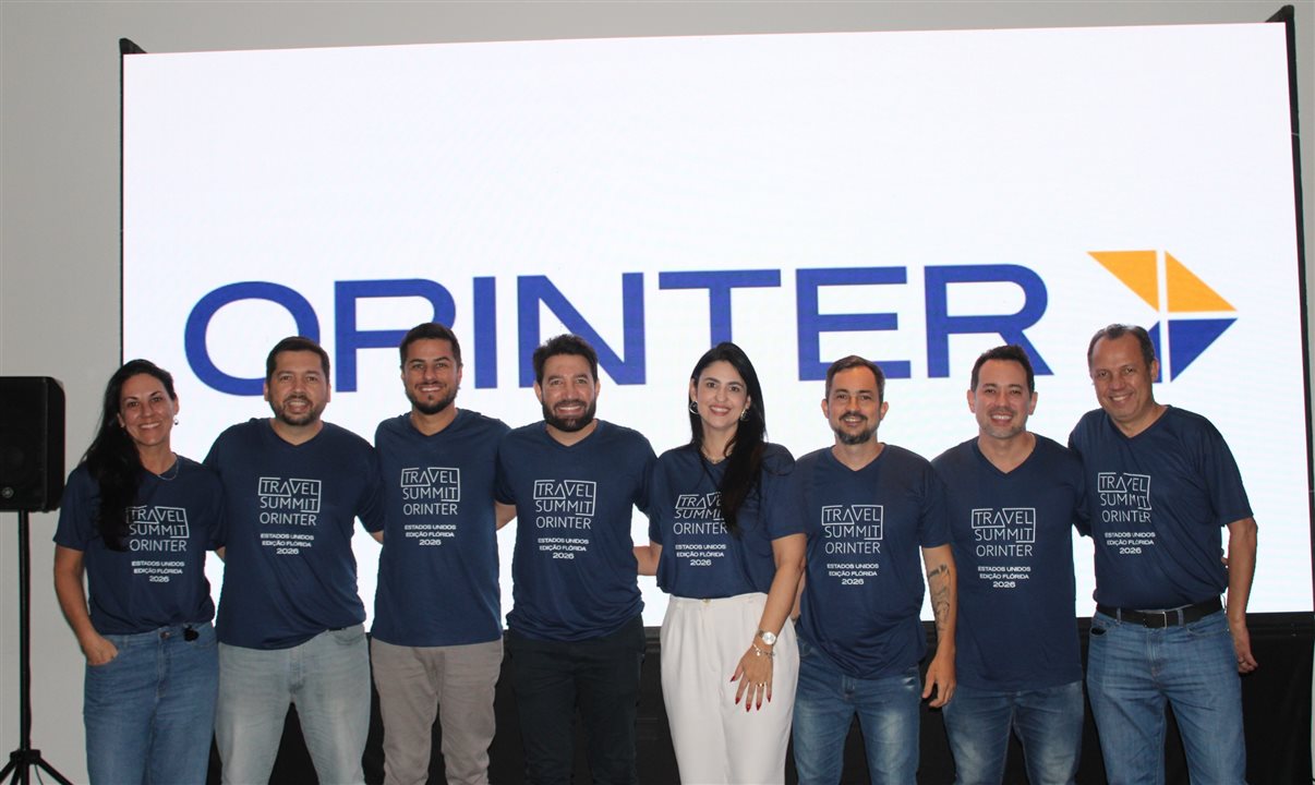 Lizandra Pajak, Vinicius Chagas, Bruno Baeta, Hugo Lagares, Daniela Pajaro, Adolfo Rocha, Rodrigo Okama e Vagner Silva, da Orinter