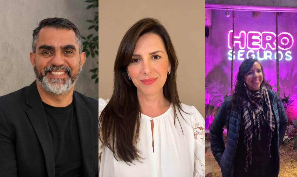 Eduardo Torres, Thaís Valverde e Flávia Figueiredo, novos contratados da Hero Seguros