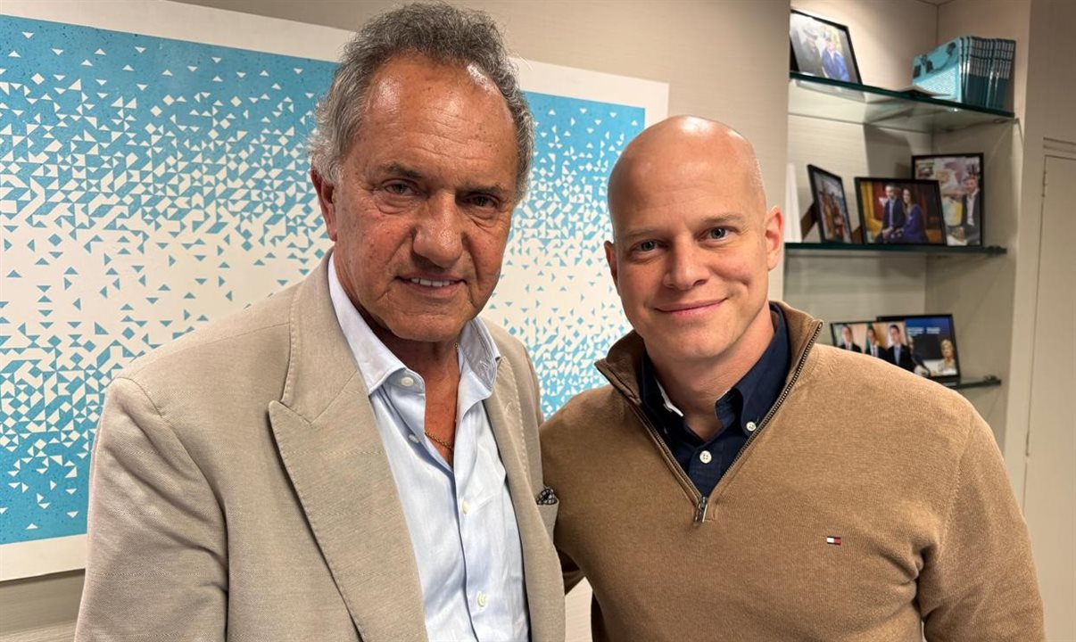 Secretário Daniel Scioli e o CEO da PANROTAS, José Guilherme Alcorta