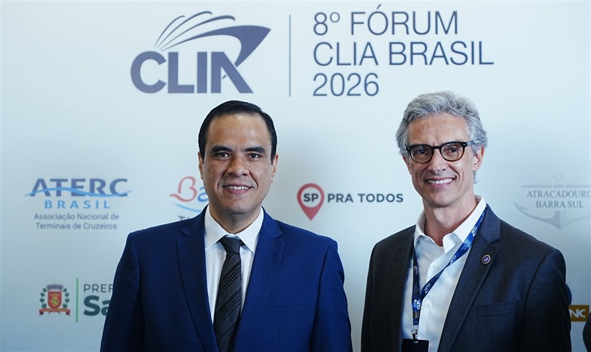 Gustavo Feliciano, do MTur, e Marco Ferraz, da Clia