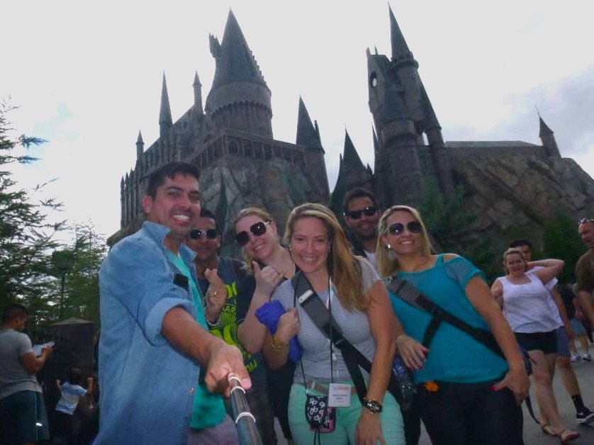 Patricia Bastos em viagem para Orlando