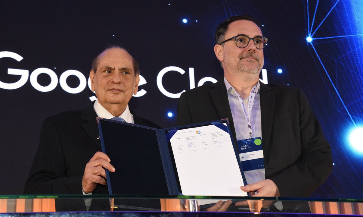 José Roberto Tadros, da CNC, e Luiz Ávila, da Enterprise Sales Latam,