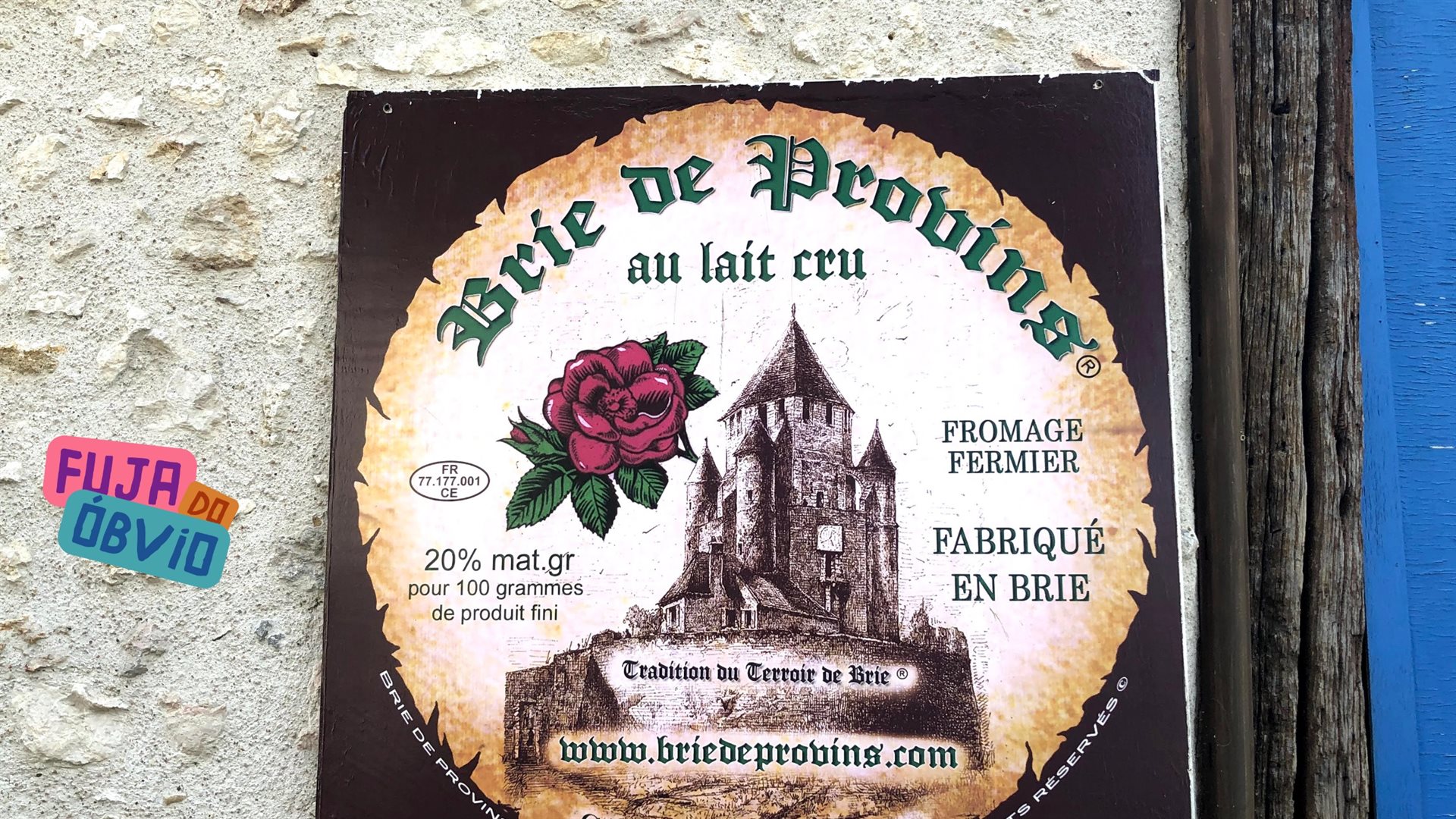 Queijo Brie de Provins, ligado a Cave du Ch&acirc;tel