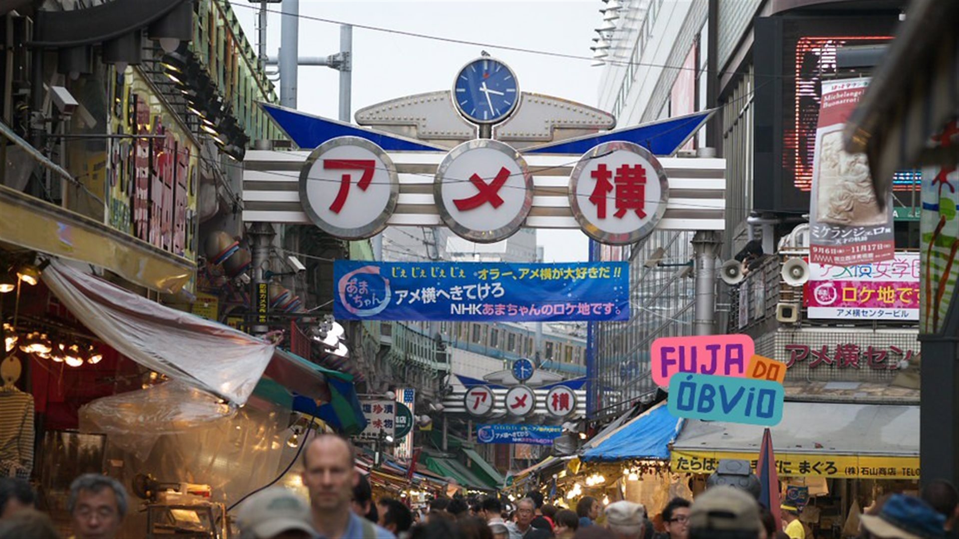 O mercado Ameyoko, desenvolvido no p&oacute;s-guerra, &eacute; uma das indica&ccedil;&otilde;es de Chieko Aoki em T&oacute;quio