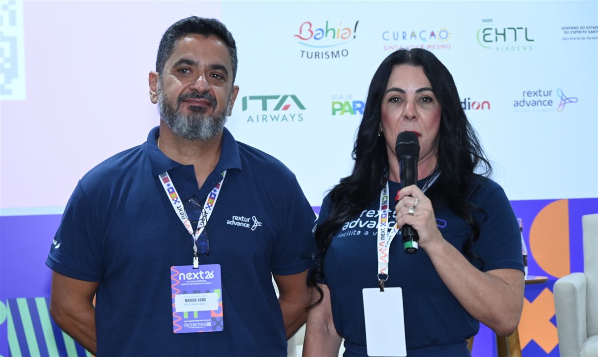 Marcos Assis e Sandra Murici, da Rextur Advance