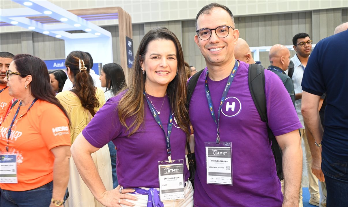 Jacqueline Ledo e Geraldo Pereira, da Hero Seguros