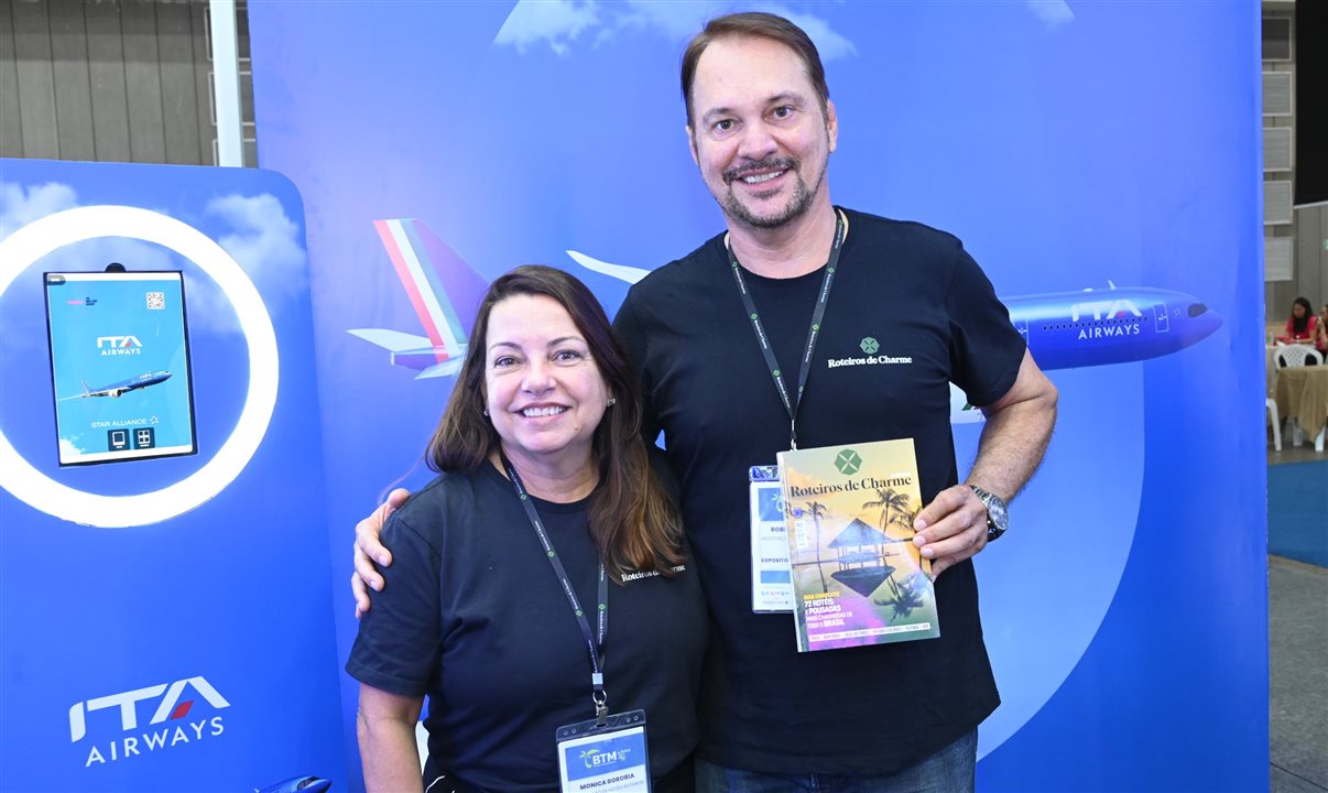 Monica Borobia e Roberto Fusetti, da Roteiros de Charme