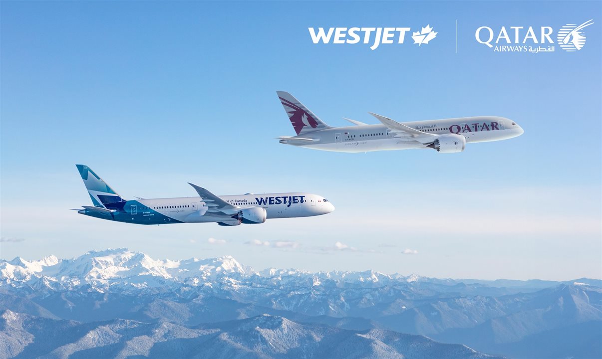 Passageiros da WestJet poderão aproveitar a conectividade da Qatar em 170 destinos